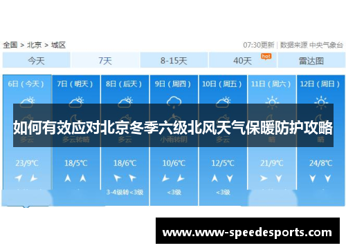 如何有效应对北京冬季六级北风天气保暖防护攻略
